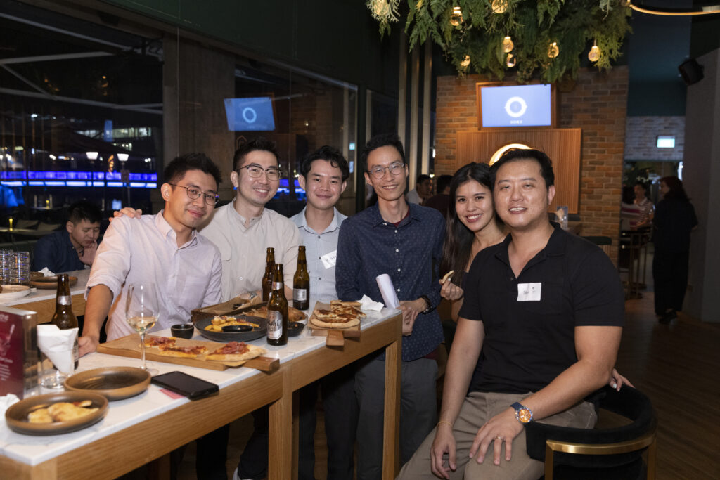 In good company, with good food to boot