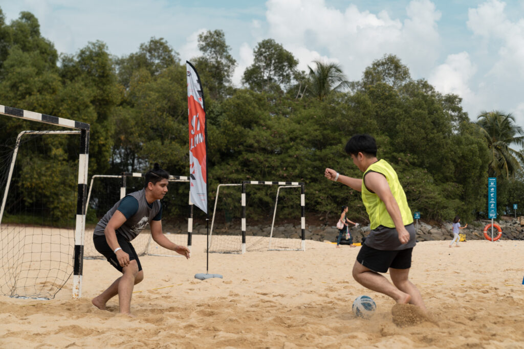 SITizens in action for Captain’s Ball, Frisbee, and Futsal.